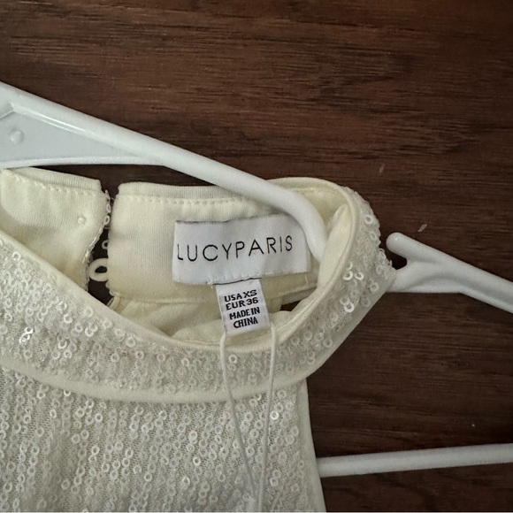 NWT Lucy Paris Cecile Sequined Mini Dress xsmall - Picture 5 of 6